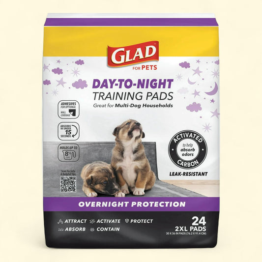 Glad Activated Charcoal Training Pads, Giant Size, 30x36, 24 Count