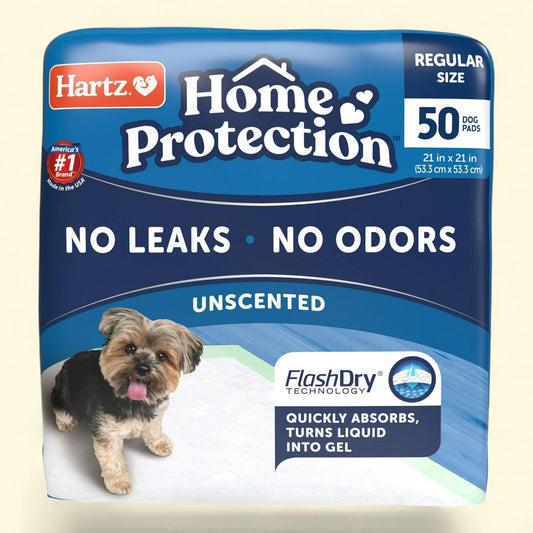 Hartz Home Protection Dog Pads, 21 in x 21 in, 50ct