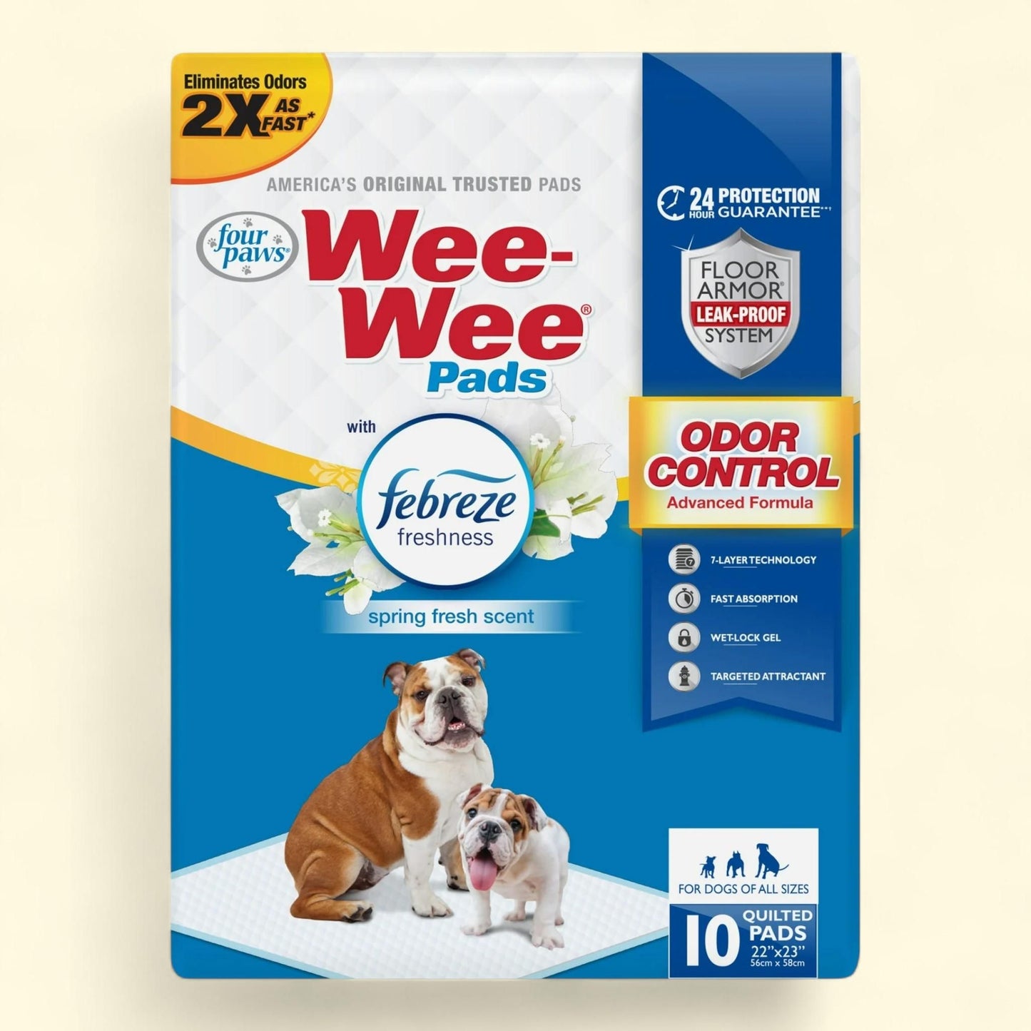 Four Paws Wee-Wee Potty Training Dog & Puppy Pads, 10 Count