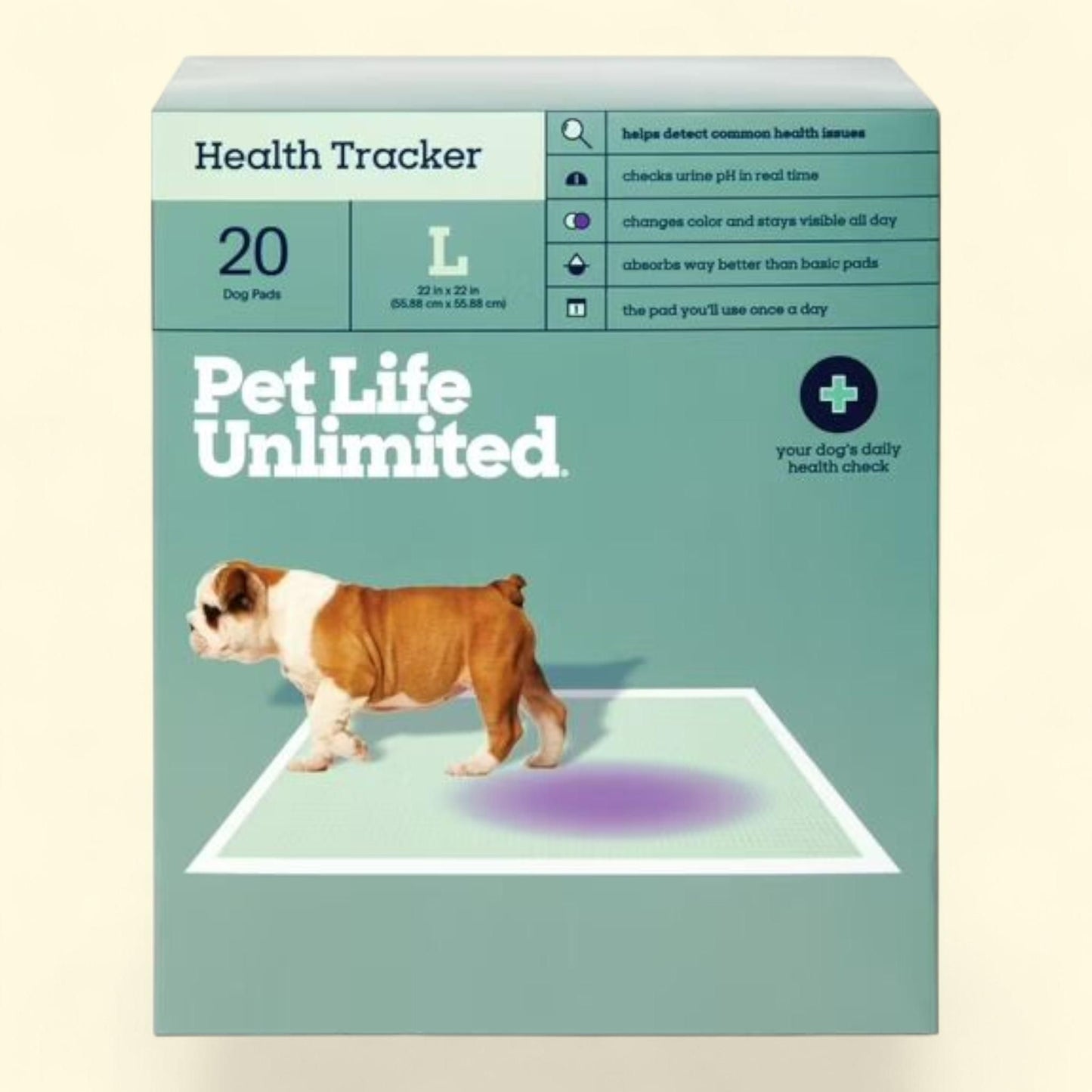 Pet Life Unlimited Health Tracker Dog Pads, Large 20ct — authentic US product shipped worldwide by Treatspree