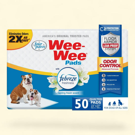 Four Paws Wee-Wee Puppy Pads, 50 Count