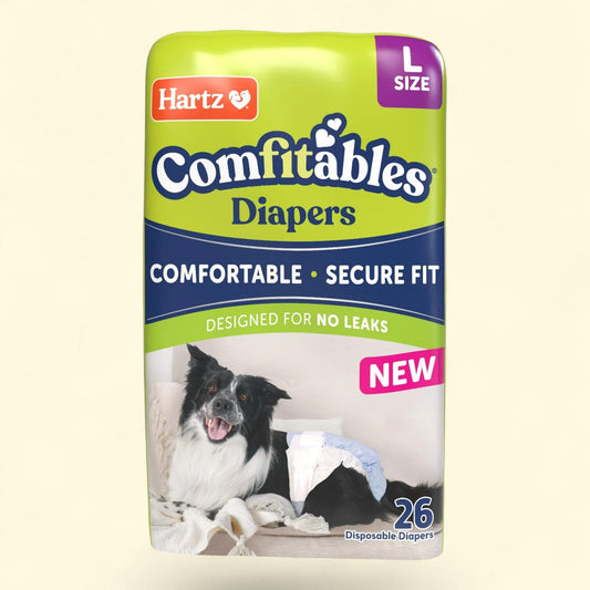 Hartz Comfitables Dog Diapers, Large 26 Count