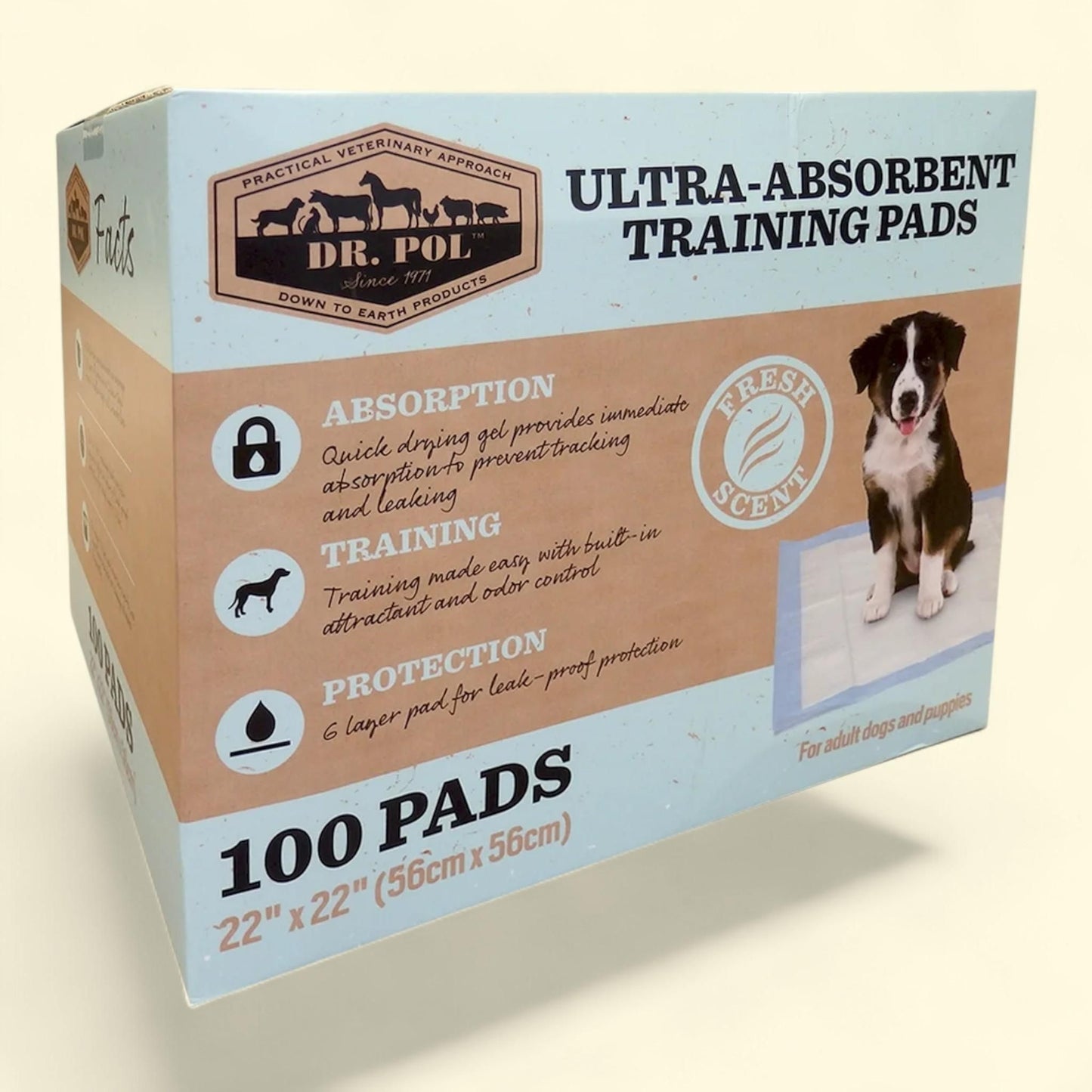 Dr. Pol Training Pads, 100 Count - 22x22