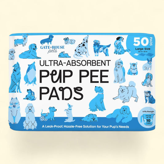Gatehouse Ultra Absorbent Pup Pee Pads, 22"x 22", 50 Count