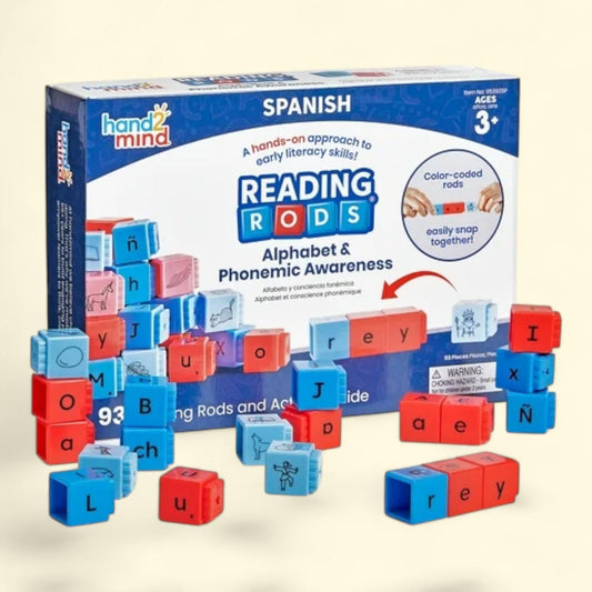 hand2mind Reading Rods Alphabet & Phonemic Awareness,  Letter Blocks