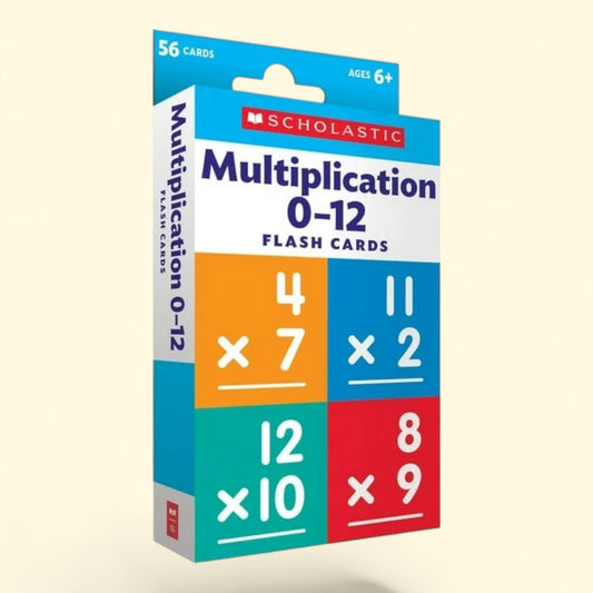 Flash Cards: Multiplication 0 - 12, Standard Size,  Ages 6+