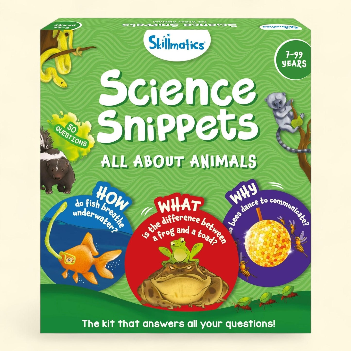 Skillmatics Science Snippets, All About Animals, Flash Cards, Ages ... — authentic US product shipped worldwide by Treatspree