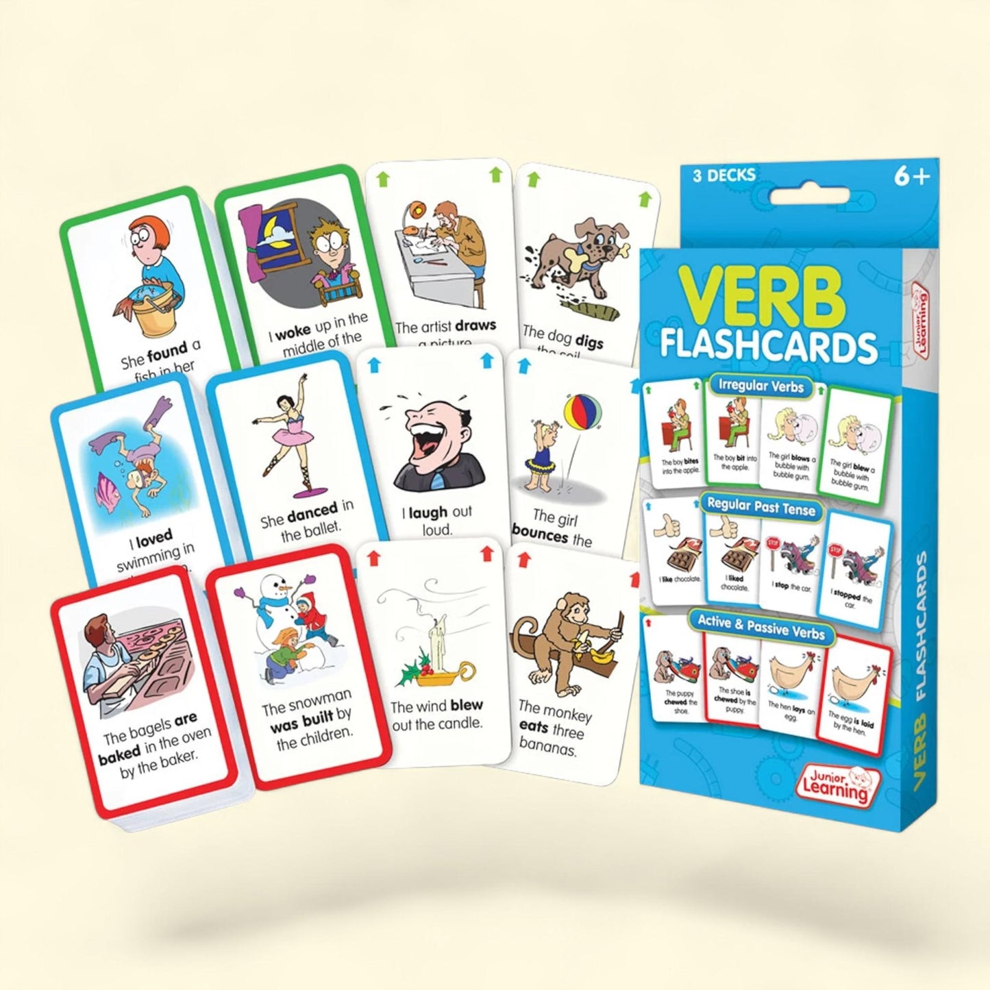 Junior Learning Verb Flash Cards, 209