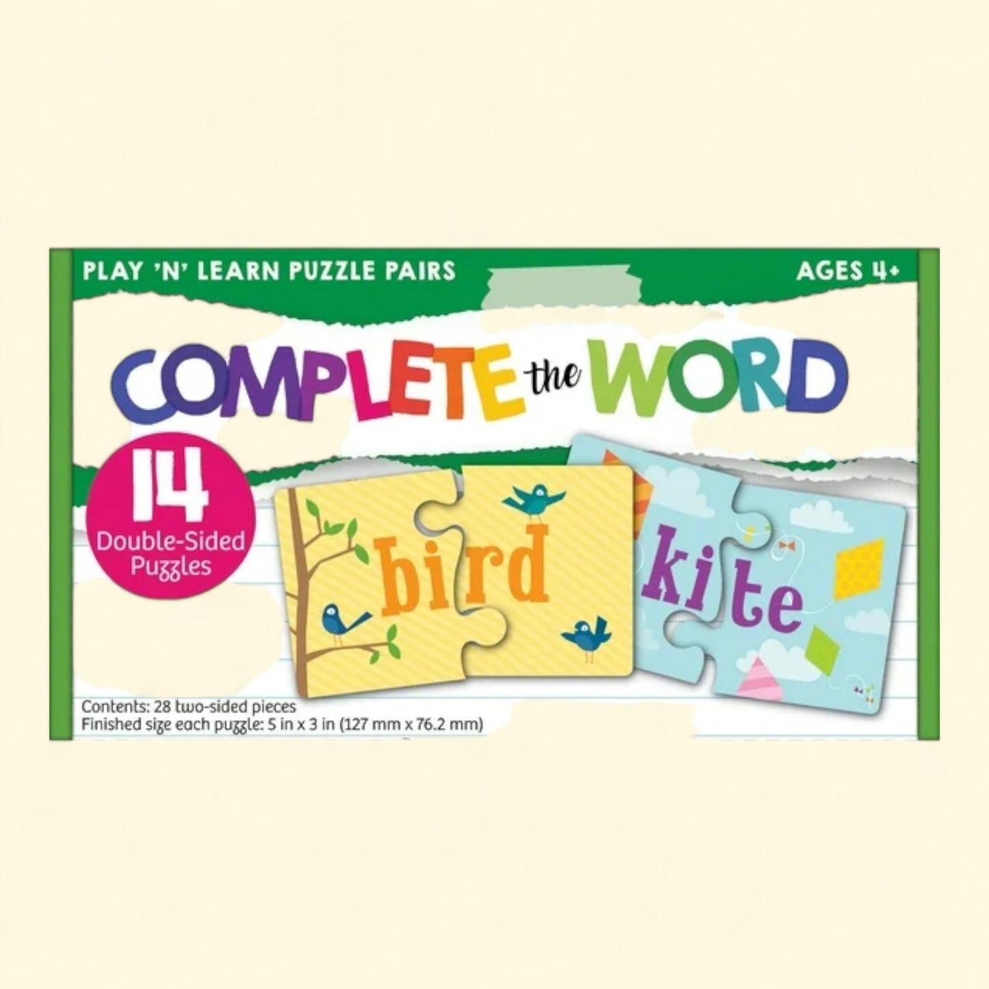 Bendon Puzzle Pairs Flash Cards, 28-Count — authentic US product shipped worldwide by Treatspree