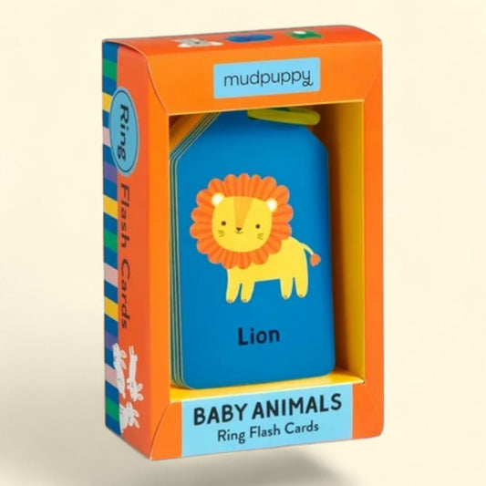 Baby Animals Flash Cards, Ring, 1 Count