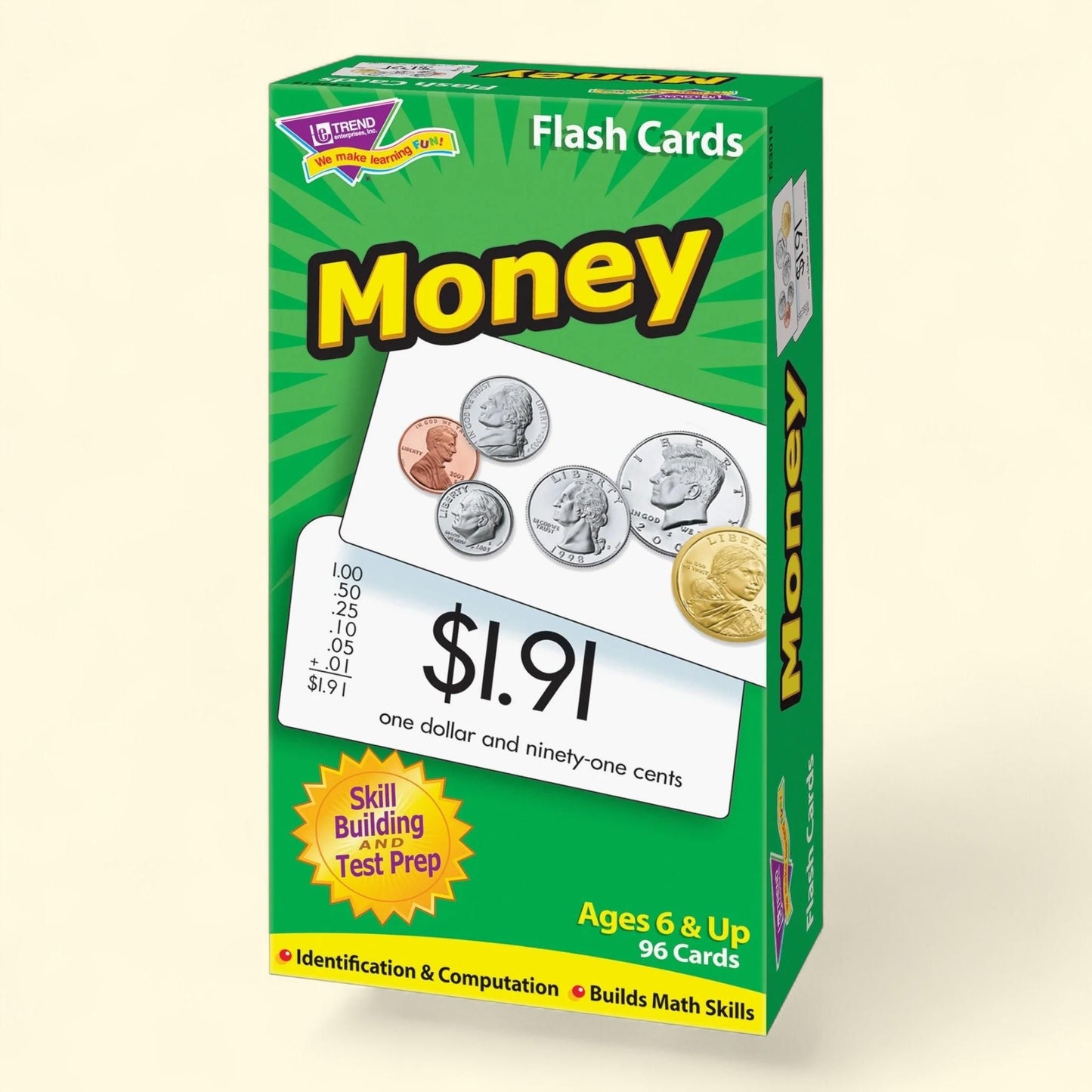 Money Skill Drill Flash Cards, Standard Size