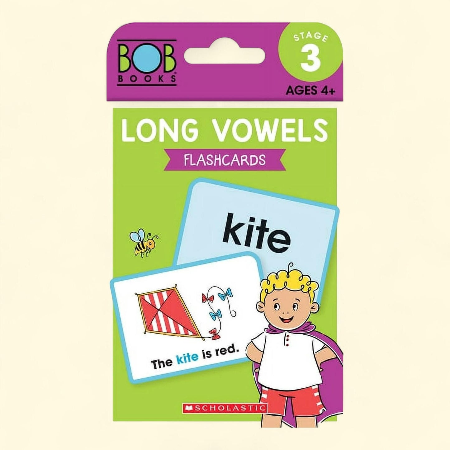 Bob Books Flashcards - Long Vowels, Ages 4 and Up, Kindergarten (Stage 3), Paperback
