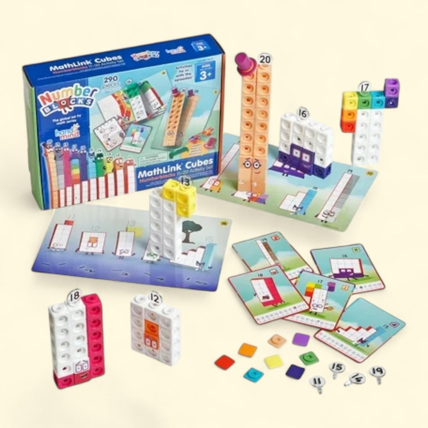 hand2mind MathLink® Cubes Numberblocks® Activity Set, 11-20