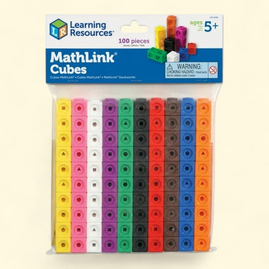 Learning Resources MathLink Cubes, 100 Pieces