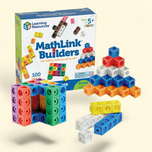 Learning Resources MathLink Builders, Kindergarten, Ages 5+