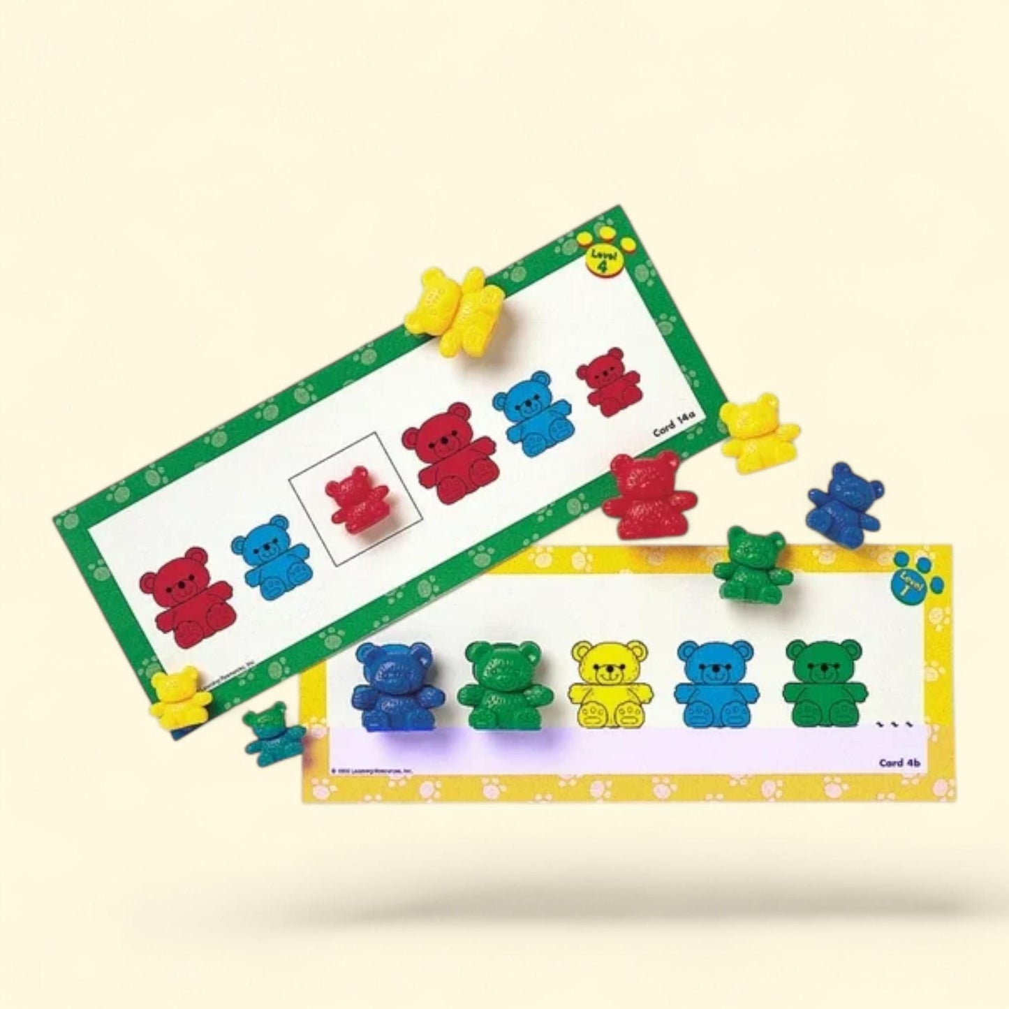 Learning Resources Three Bear Family Pattern Cards, Early Math, Ages 3+