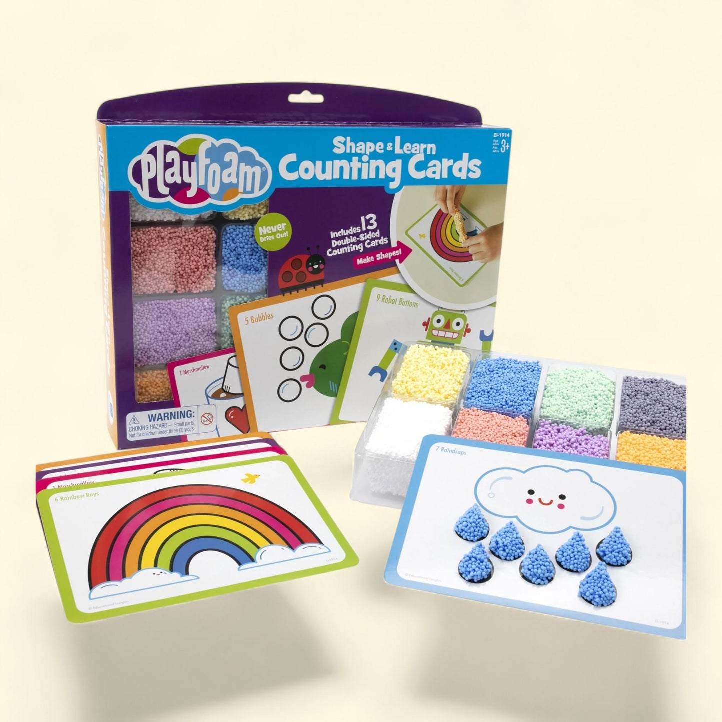 Educational Insights Playfoam Shape & Learn Counting Set, Ages 3+