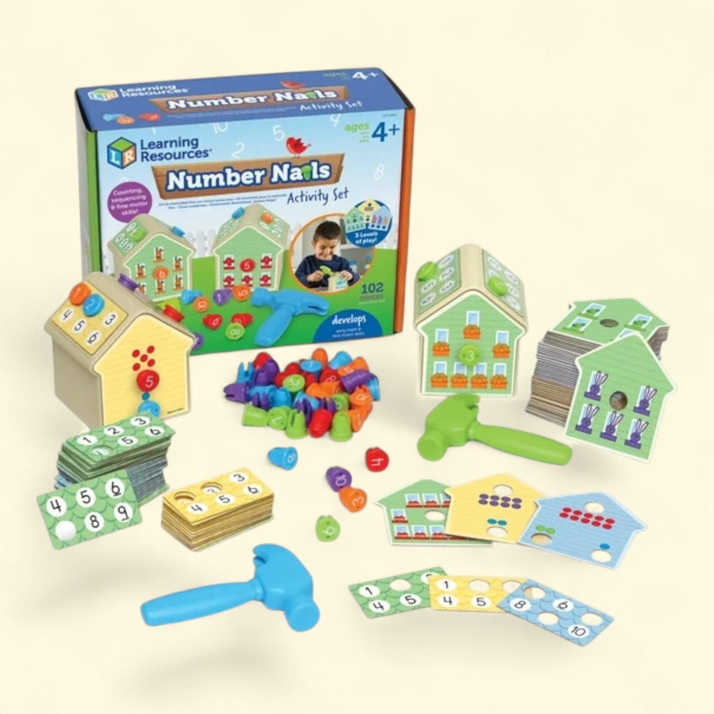 Learning Resources Number Nails! Activity Set, 4+