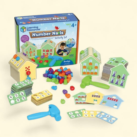 Learning Resources Number Nails! Activity Set, 4+