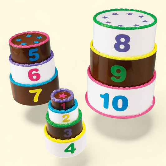 Learning Resources Smart Snacks Stack Count Cake, 10 Pieces