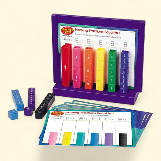 Learning Resources Rainbow Fraction Tower Activity Set, Ages 6+