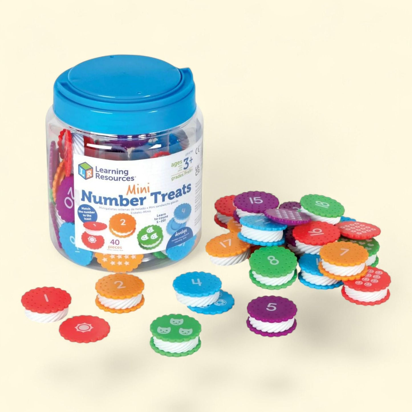 Learning Resources Mini Number Treats, 40 Pieces