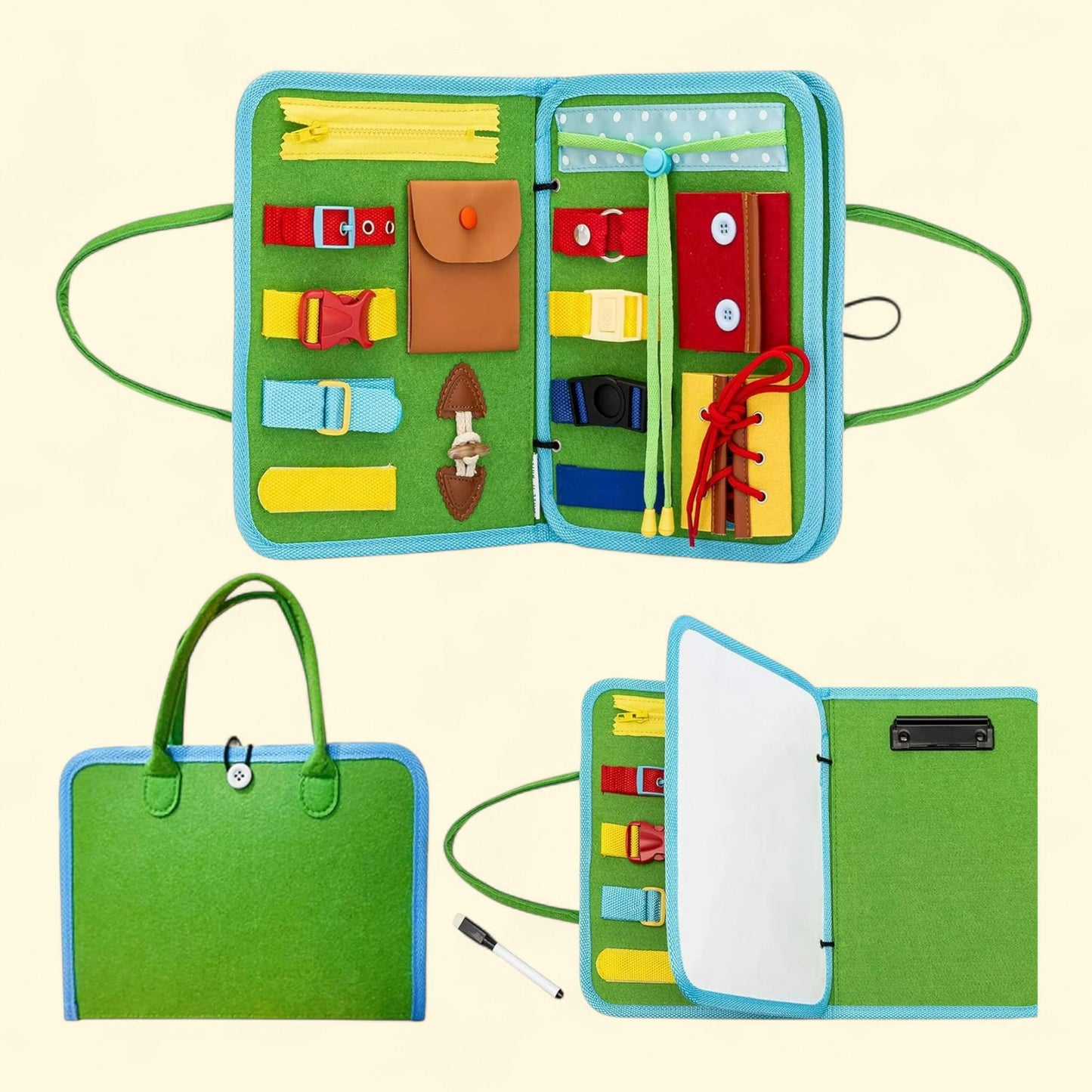 Busy Board, Toddler Montessori Sensory Toys, Educational Learning Activities Board