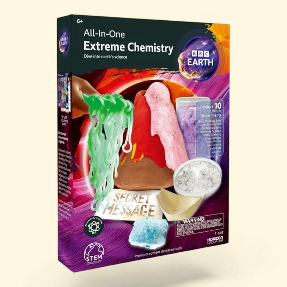 Etyset BBC Earth Extreme Chemistry Set, Ages 6+ | Treatspree
