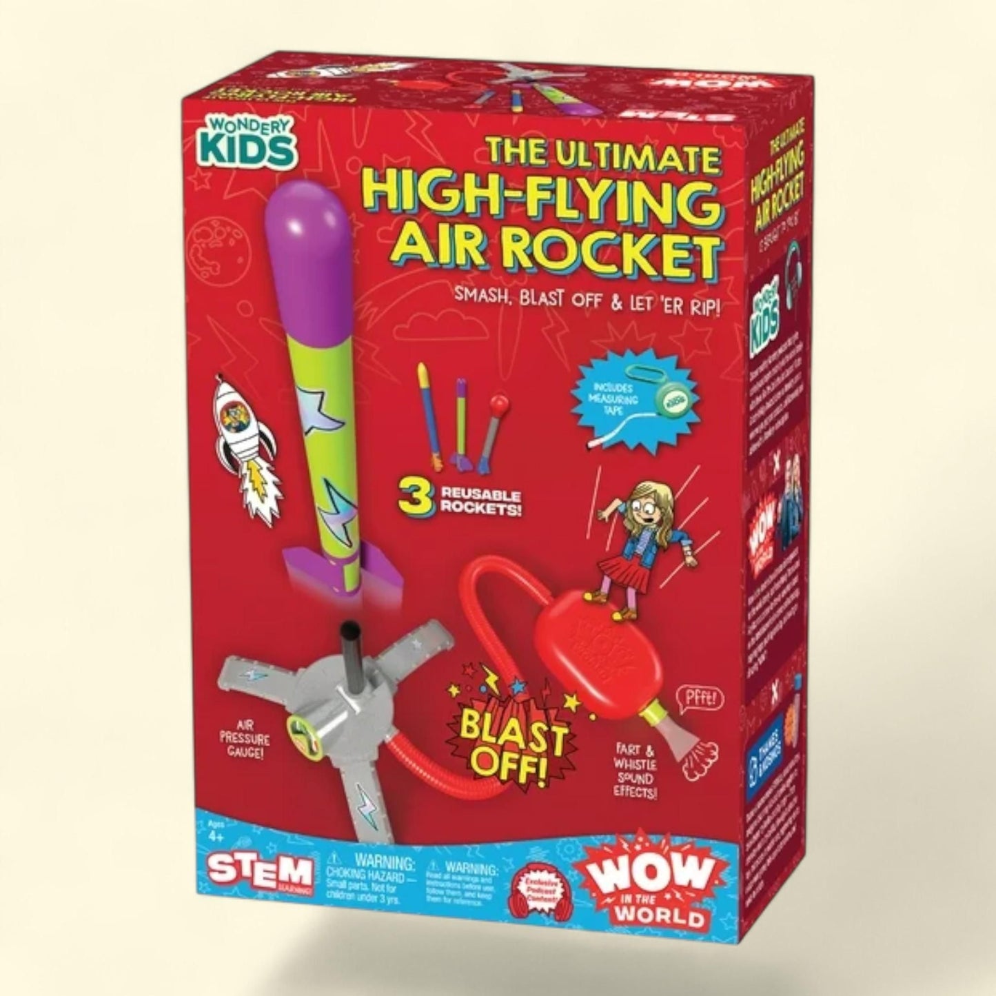 Thames & Kosmos Wow in The World: The Ultimate High-Flying Air Rocket, Science Set, Children Ages 4+