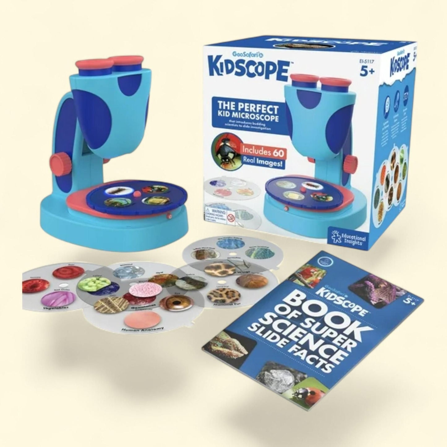 Educational Insights GeoSafari Jr. Kidscope, Kids Microscope, Science Set, Ages 5+