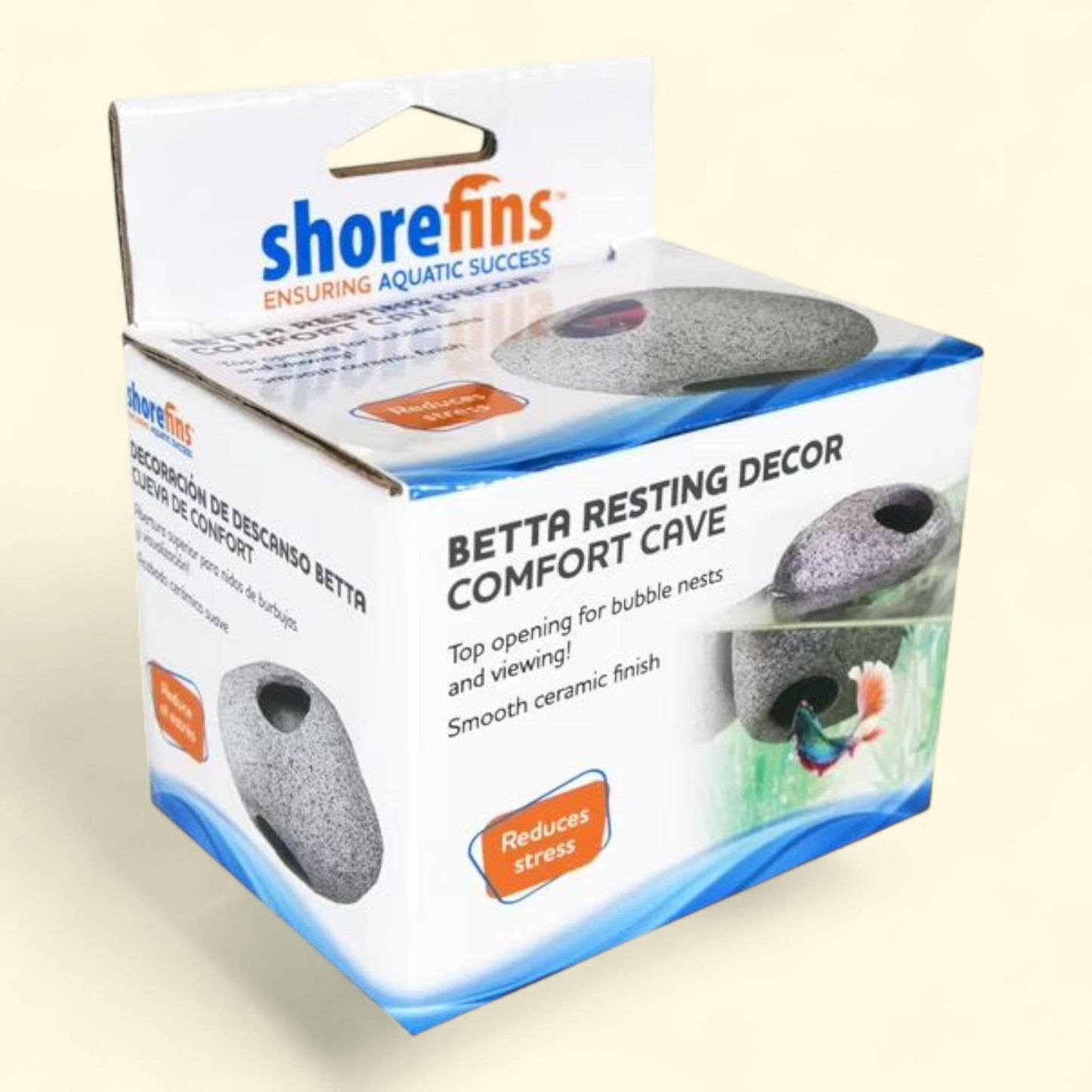 Shorefins Betta Comfort Cave Hideout, 4.25" Small