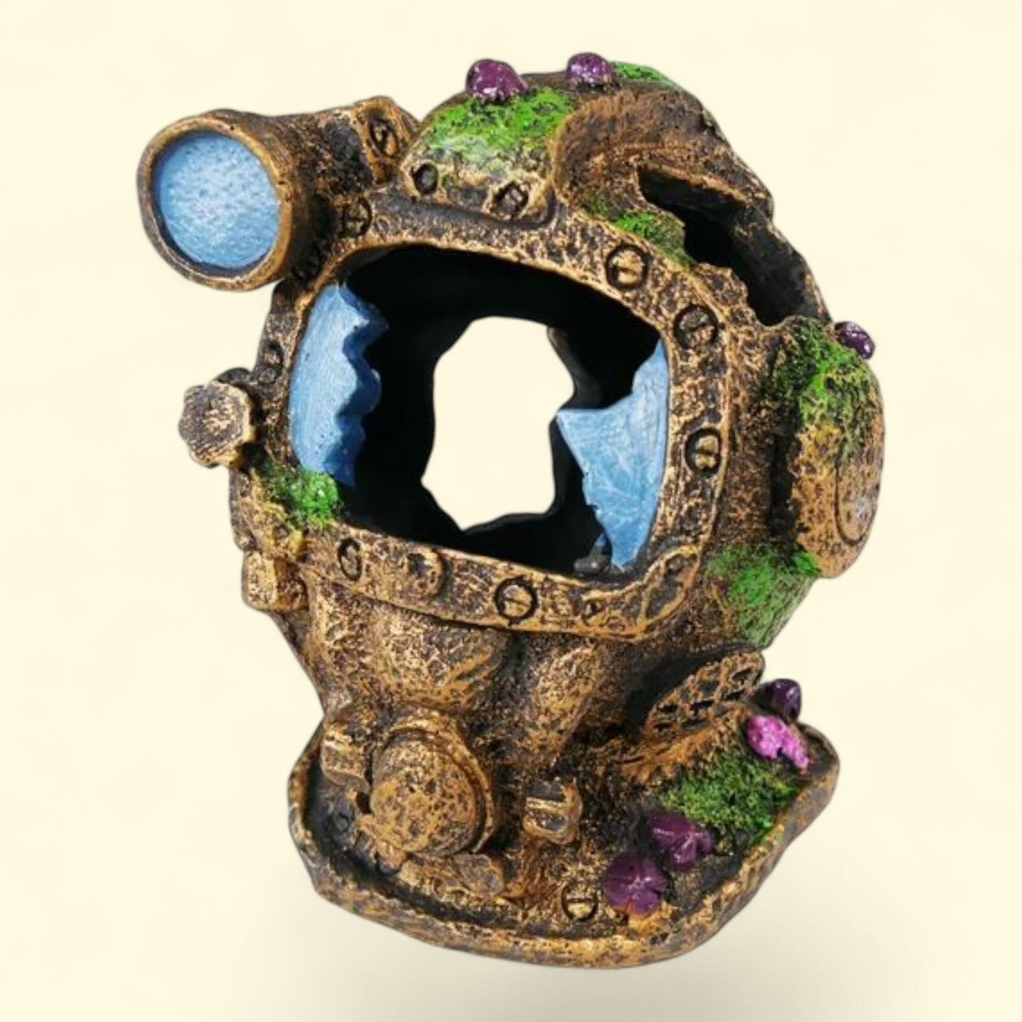 Penn-Plax Deco-Replicas Sunken Garden Diver Helmet, 4.75 in — authentic US product shipped worldwide by Treatspree