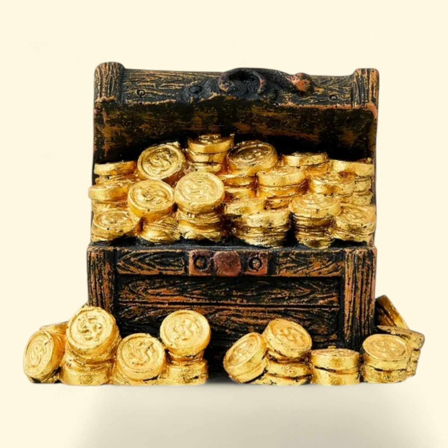 Vibrant Life Treasure Chest Aquarium Decor, 3.27" x 2.6" x 2.52"