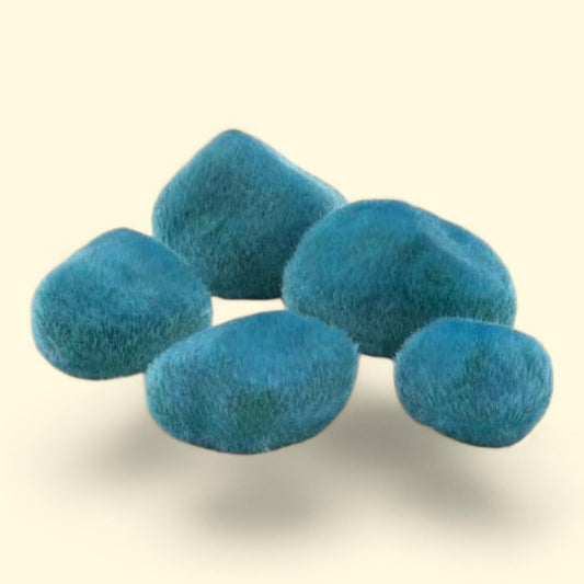 biOrb Blue Moss Pebbles Set, Aquarium Decor, 2.8 in