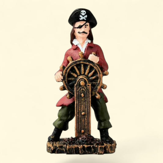 Vibrant Life Pirate Aquarium Decor, 2.16" x 2.12" x 4.25"