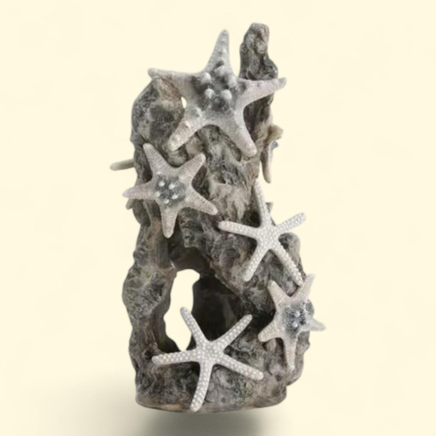 biOrb Sea Star Rock Sculpture, Gray, Aquarium Decor, 8.70 in