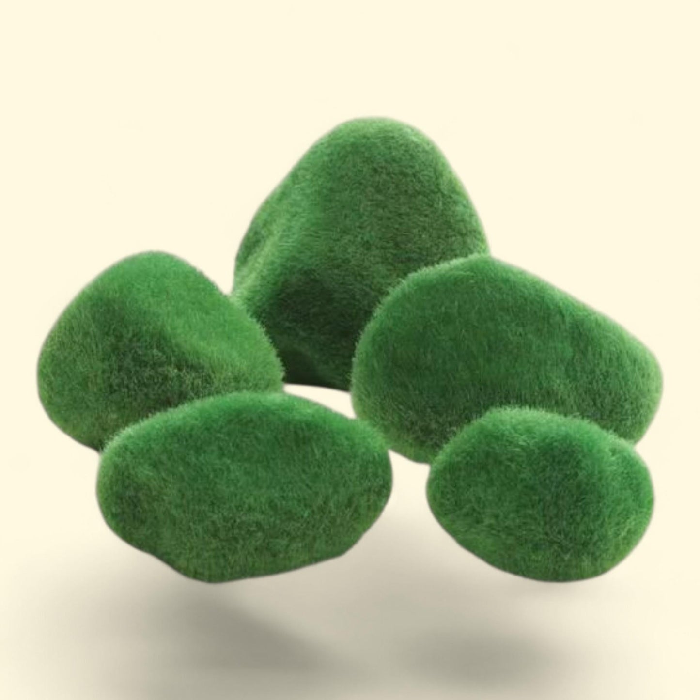 biOrb Green Moss Pebbles Set, Aquarium Decor, 2.8 in