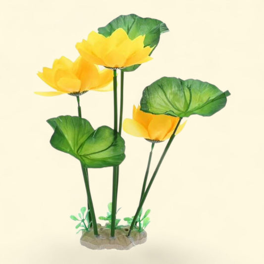 Bonnes affaires uniques : plantes décoratives pour aquarium, jaune, 26 cm