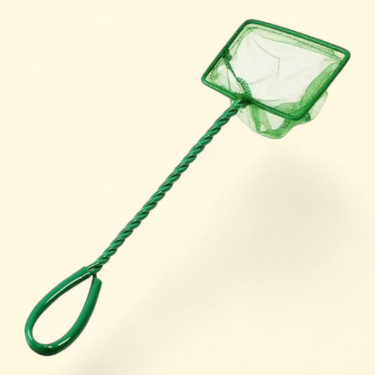 Unique Bargains Wire Handle Aquarium Fish Net, Green, 1pc, Nylon Mesh