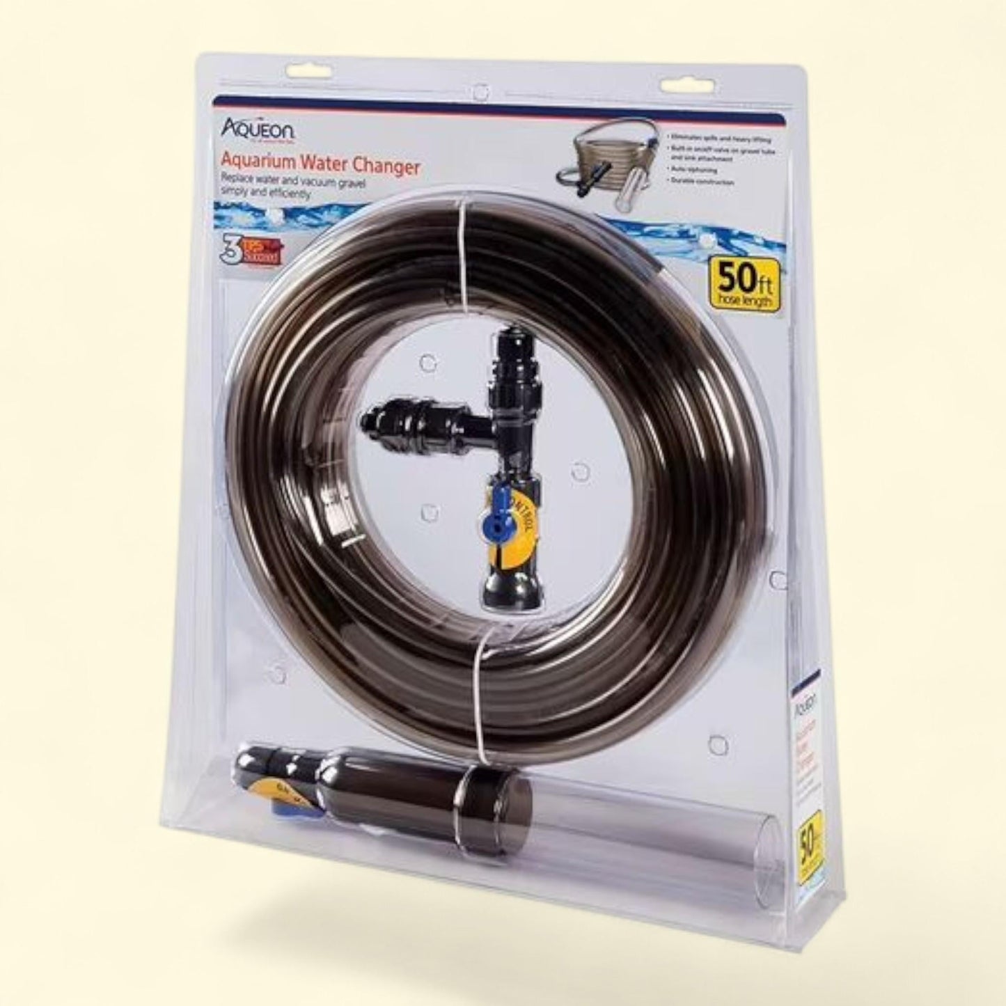 Tuyau de vidange pour aquarium Aqueon, 15 mètres