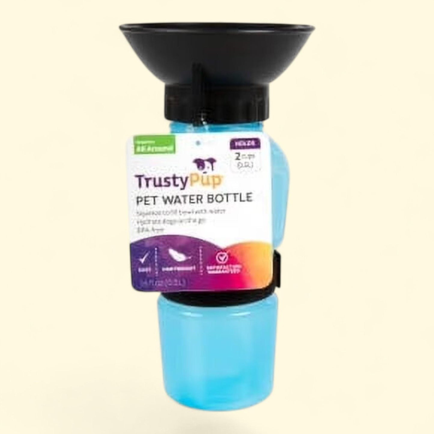 TrustyPup Pet Water Bottle, Blue, 20 fl oz