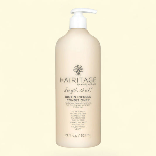 Hairitage Biotin + Castor Conditioner, 21 oz.