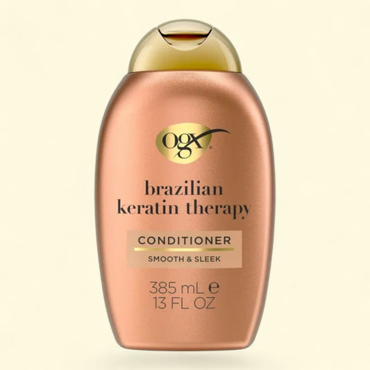 OGX Ever Straightening + Brazilian Keratin Therapy : après-shampoing lissant quotidien, 385 ml