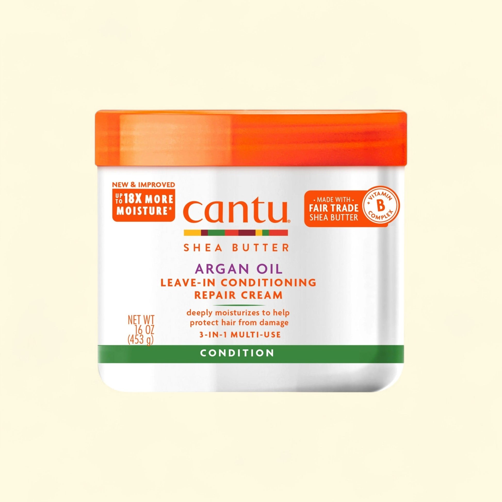 Cantu Argan Oil Leave-In Conditioning Repair Cream, 16 oz — authentic US product shipped worldwide by Treatspree