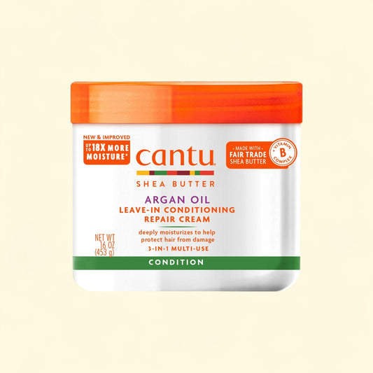 Cantu Argan Oil Leave-In Conditioning Repair Cream, 16 oz — authentic US product shipped worldwide by Treatspree
