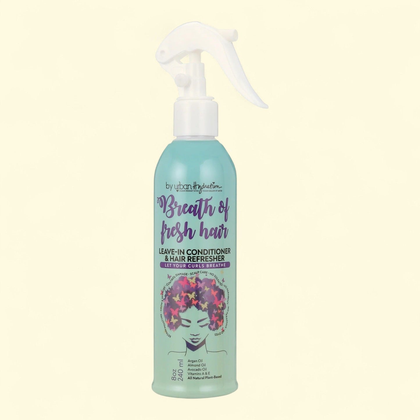 Urban Hydration Breath of Fresh Hair : après-shampoing sans rinçage et rafraîchisseur de coiffure, 237 ml