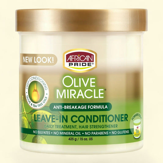 African Pride Olive Miracle Leave-in Conditioner, 15 oz