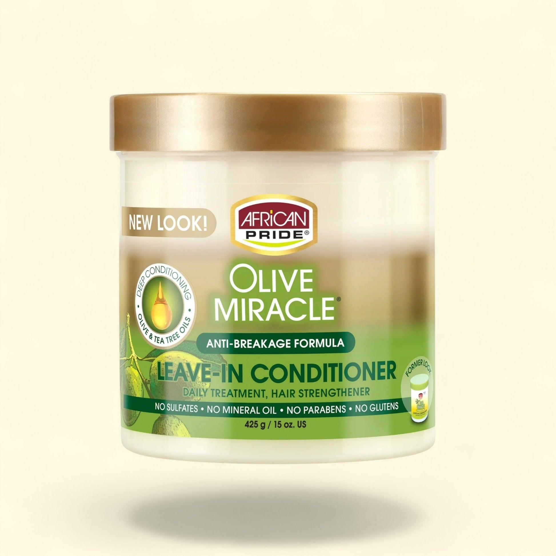 African Pride Olive Miracle Leave-in Conditioner, 15 oz — authentic US product shipped worldwide by Treatspree