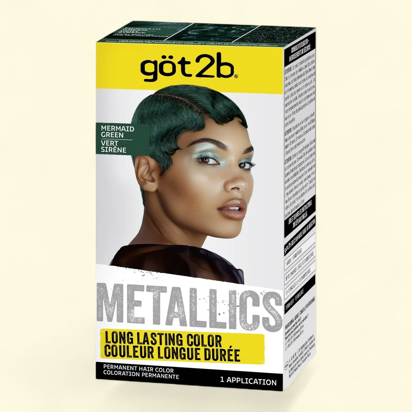 Got2b Metallics Hair Color, M77 Mermaid Green, 1 Pack