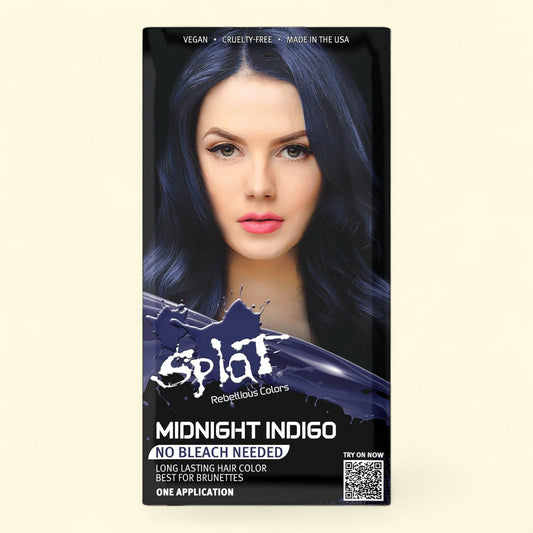 Splat Midnight Indigo Hair Dye, Semi-Permanent, 1 kit